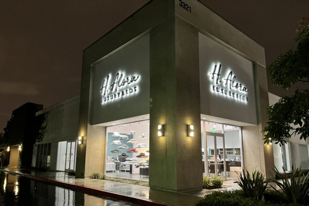 H. Alora Luxury Beds Grand Opening at SOCO Costa Mesa - Winter 2021