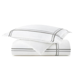 Duo Striped Sateen Duvet Cover